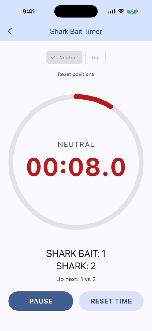 Timer in its final seconds: the ring has turned red at 0:08